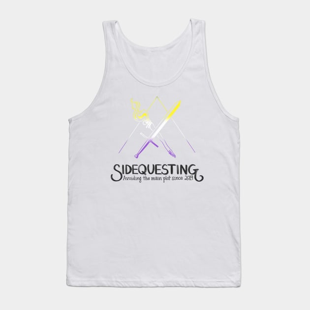 Nonbinary Sidequesting Logo Tank Top by Sidequesting